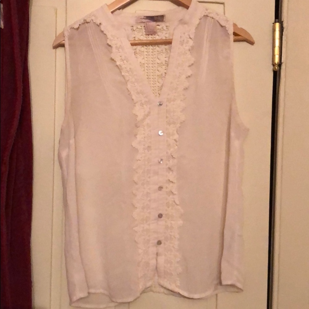 White lace blouse